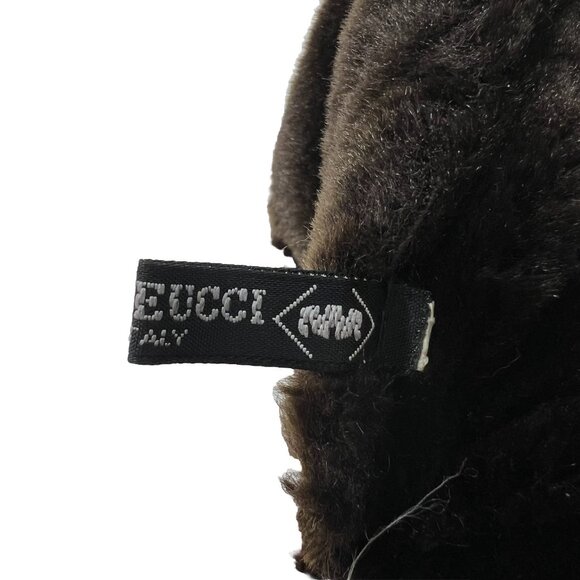 Daniele Meucci Faux Fur Italian Rollable Bucket Hat Cap Winter Crushable Retro - Picture 9 of 11